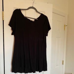 Black top with back opening